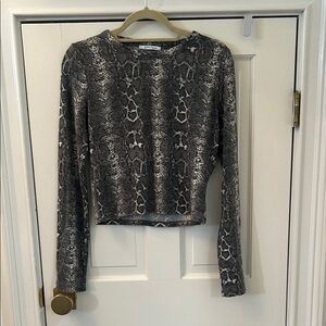 Zara Snake Print Top